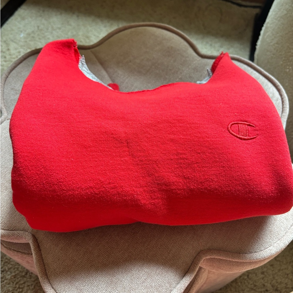 Champion Vibrant Red Off the Shoulder Pullover